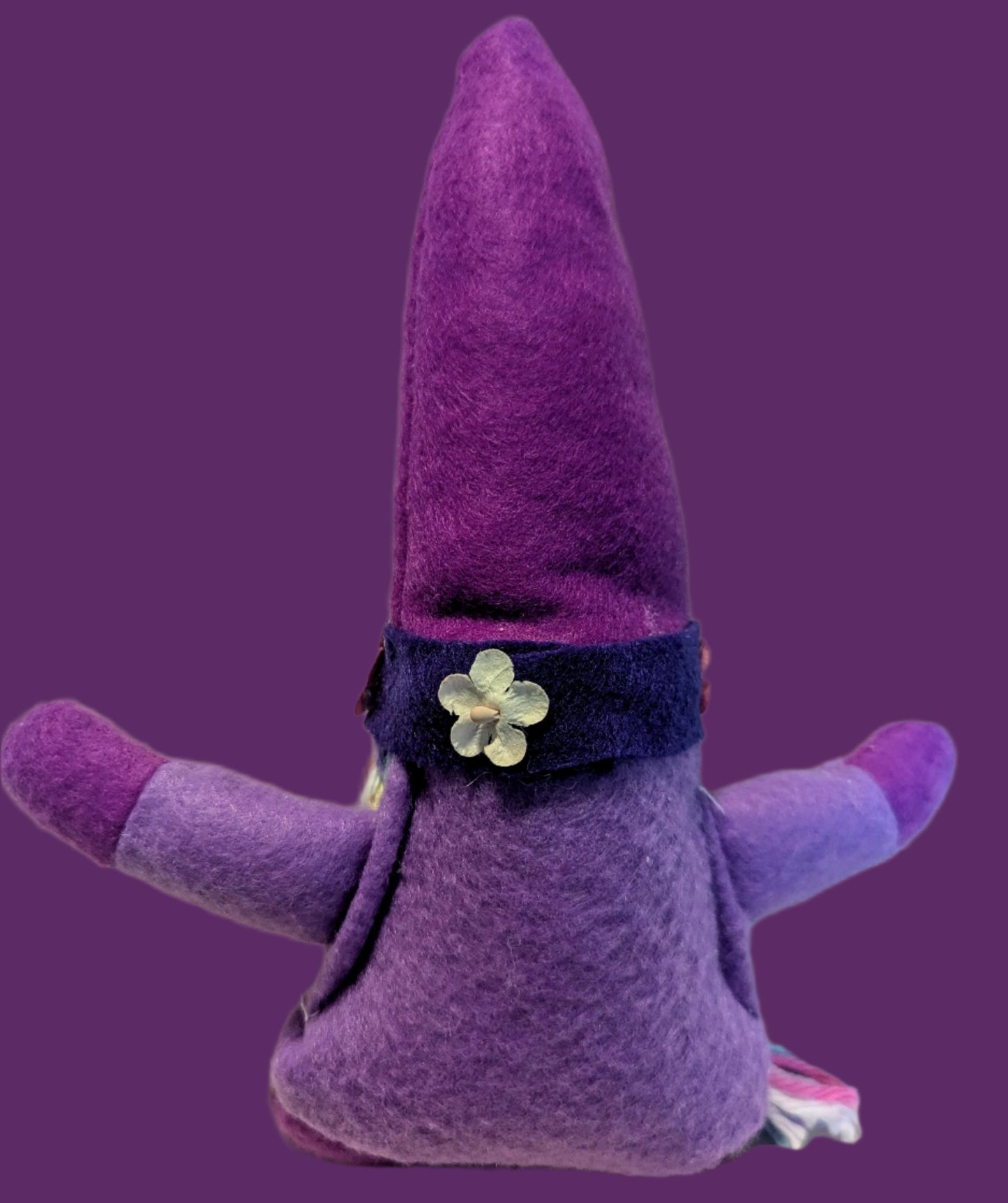 Purple Gnome,Whimsical Tiered Tray Gnome, Fantasy Home Accent Gift, Home Decor