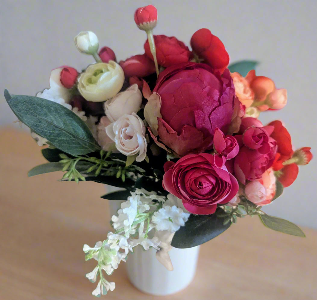 Peony, Ranunculus & Rose Floral Bouquet – Perfect for Any Occasion, Wedding Bouquet, Wedding Flowers, Artificial Forever Blooms,bridal bouquet, bridal flowers, Home Decor