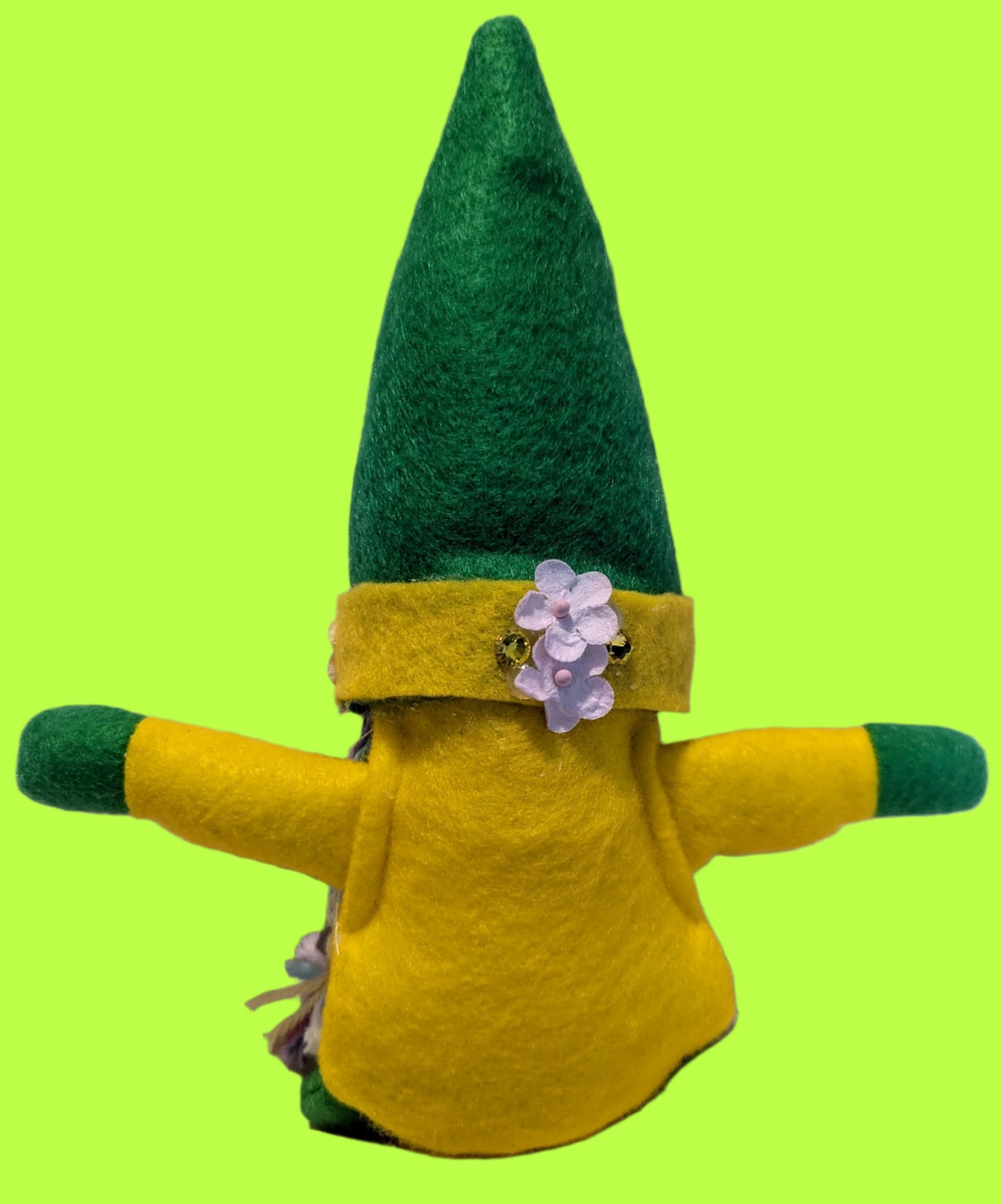 Yellow & Green Gnome | Spring Tiered Tray Decor | Cheerful Farmhouse Gnome Gift, Home Decor