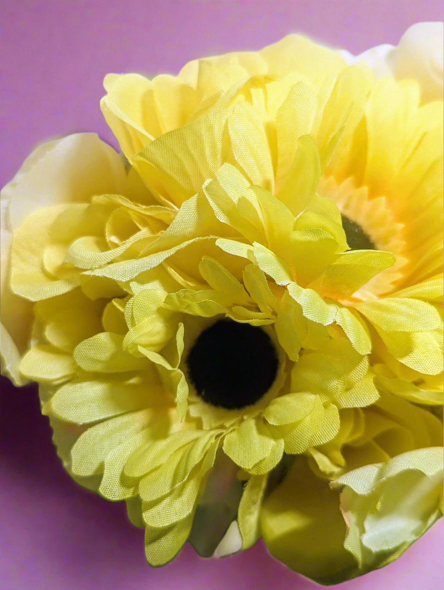 Sunflower, Yellow Rose; Peony Flower Bouquet– Perfect for Any Occasion,Bright Summer Bridal Flowers | Rustic Artificial Bouquet,Wedding Bouquet, Wedding Flowers, Artificial Forever Blooms,bridal bouquet, bridal flowers,Home Decor