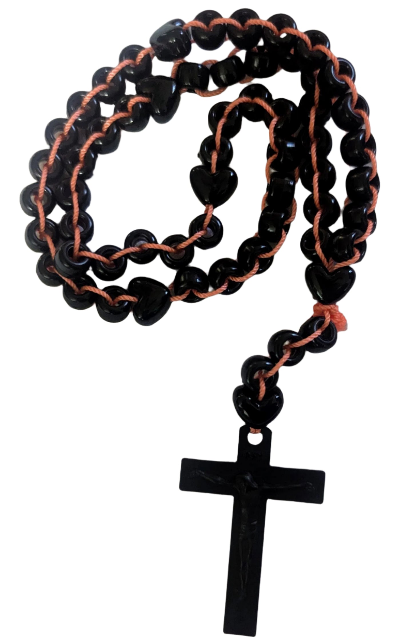 Black Rosary | Catholic Prayer Beads | Men's First Communion & Confirmation Gift