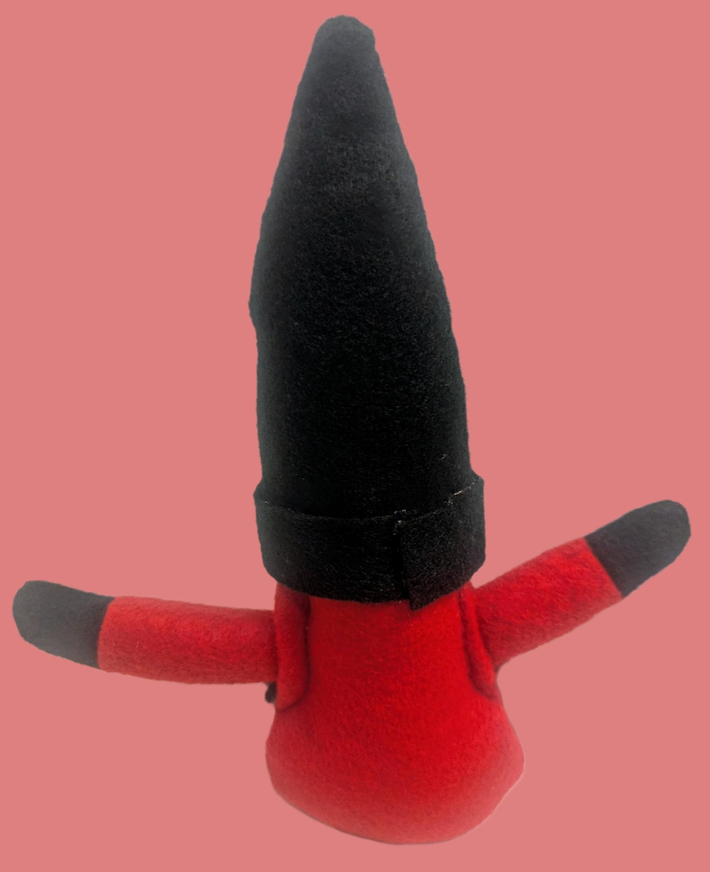 Gothic Red Black Gnome | Unique Shelf Sitter Decor | Dark & Whimsical Home Accent, Home Decor