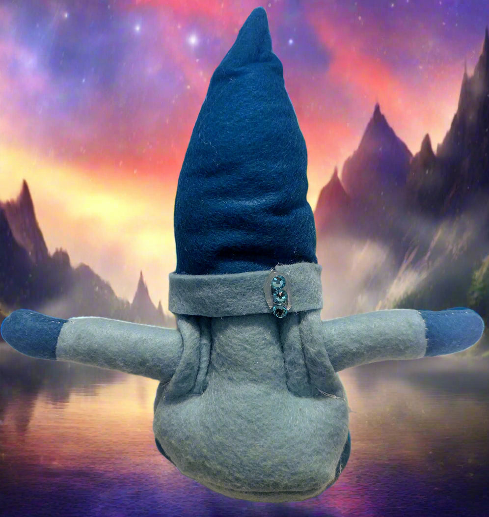 Enchanted Light and Dark Blue Gnome