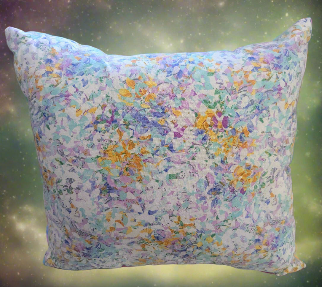 Enchanted Unicorn & Floral Reversible Pillow, Magical Unicorn and Flowers Reversible Accent Pillow, Reversible Unicorn/Floral Decorative Pillow
