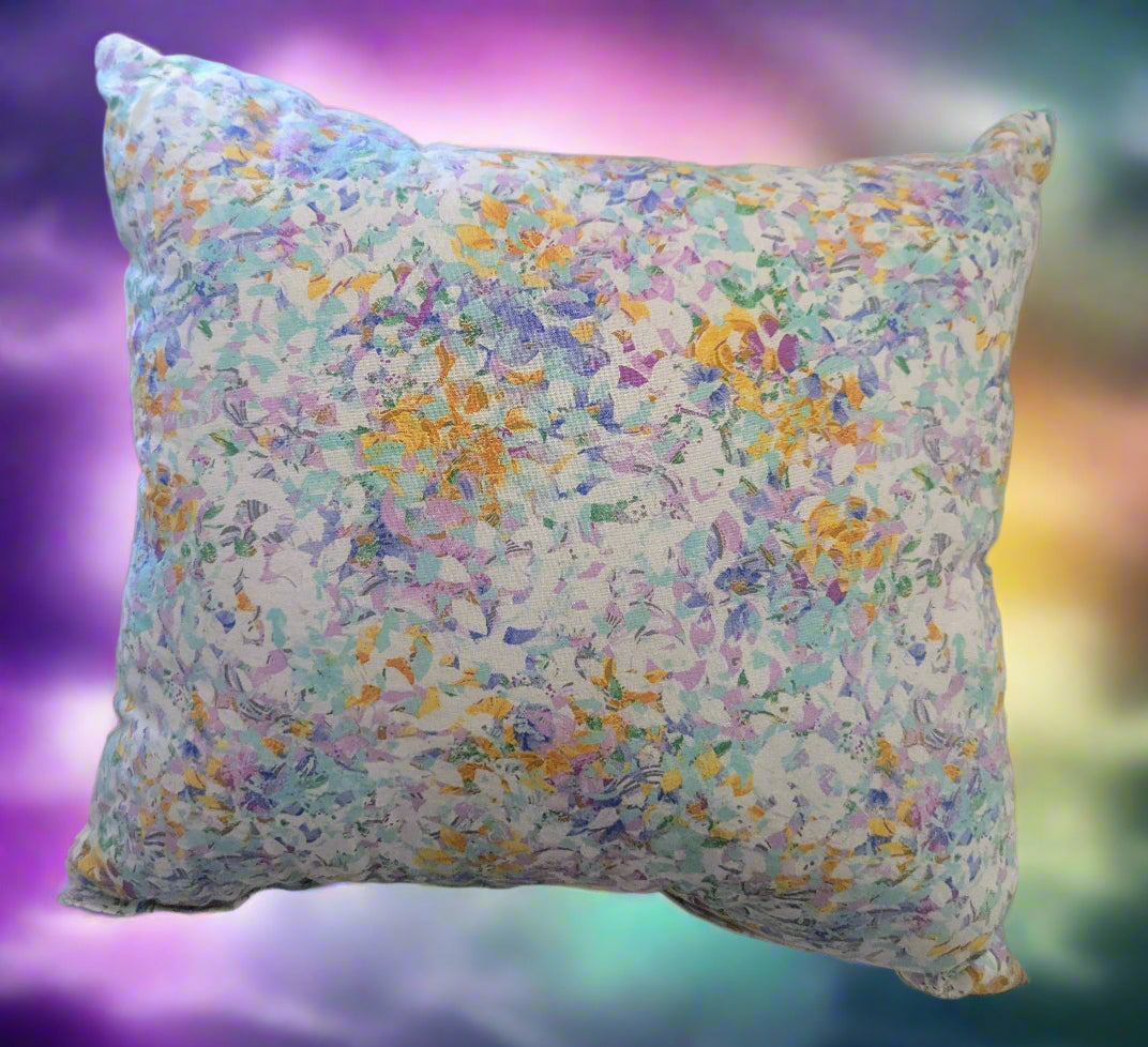 Enchanted Unicorn & Floral Reversible Pillow, Magical Unicorn and Flowers Reversible Accent Pillow, Reversible Unicorn/Floral Decorative Pillow