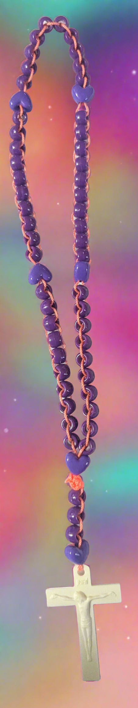 Purple Rosary | Catholic Prayer Beads | First Communion & Confirmation Gift