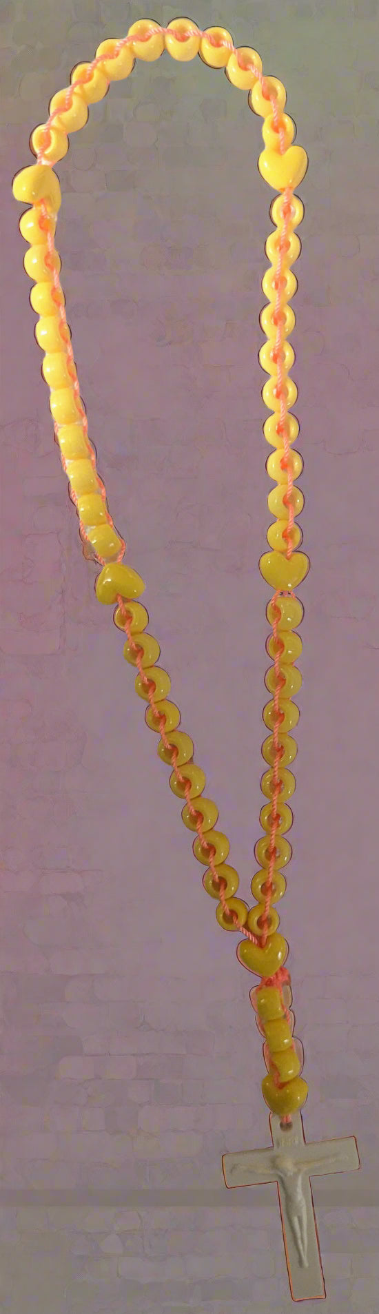 Yellow Rosary | Catholic Prayer Beads | First Communion & Confirmation Gift