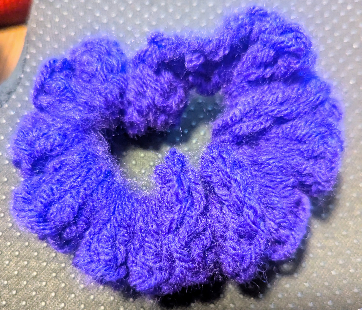 Purple Crochet Scrunchie, Purple Crochet Scrunchie, Handmade Purple Scrunchie, The Lavender Fields Crochet Scrunchie, Boho Purple Crochet Hair Tie,