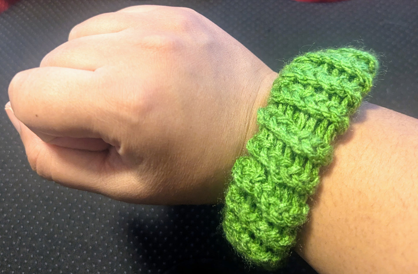 Green Ombre Knit Scrunchie, Green Ombre Knit Scrunchie, Handmade Forest Green Ombre Scrunchie, Boho Green Ombre Hair Tie, The Evergreen Knit Scrunchie,