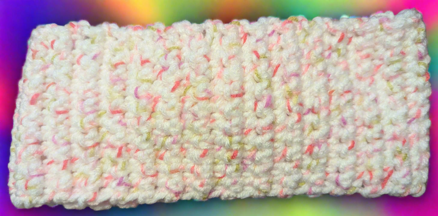 Multi-Color Crochet Headband - Handmade Floral Hair Accessory, hair accessories