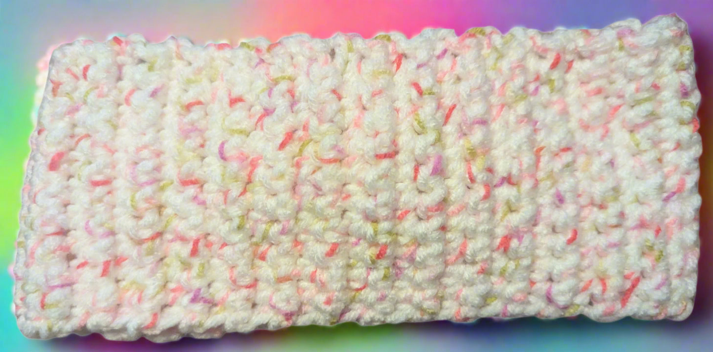 Pink/White/Green/Multi-color Crochet Headband