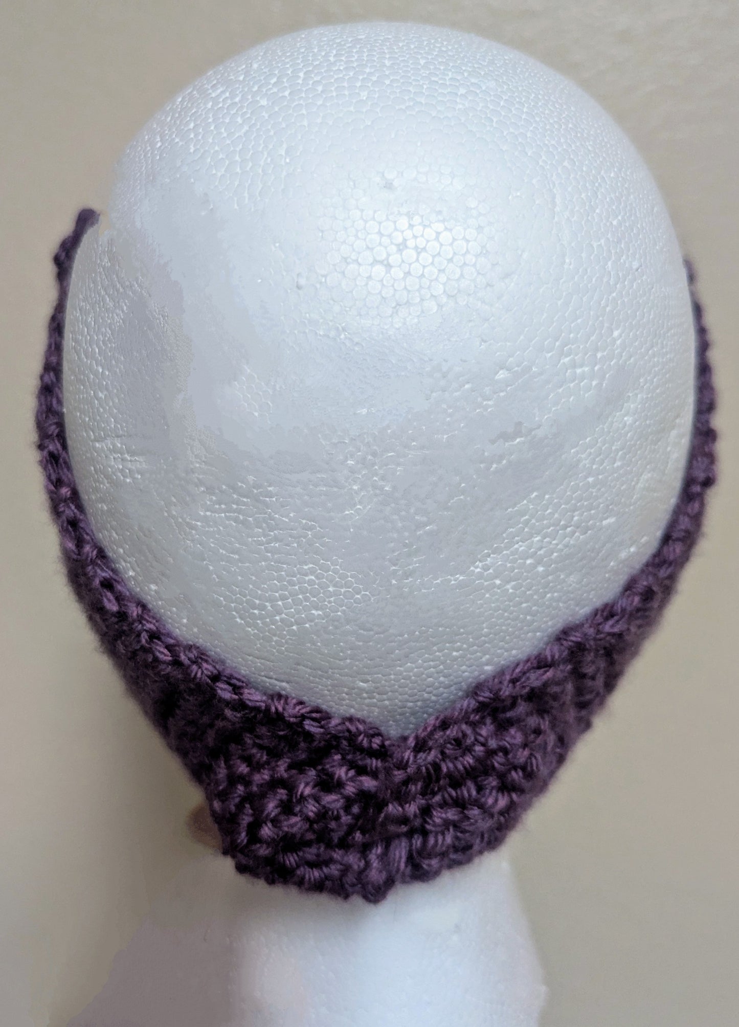 Purple Crochet Flower Headband - Handmade Floral Hair Accessory, hair accessories