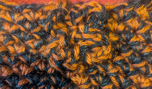 Handmade Black & Brown Crochet Crossbody Bag, Crochet Crossbody Bag with Floral Button, Unique Black and Brown Sling Bag with Flower Closure