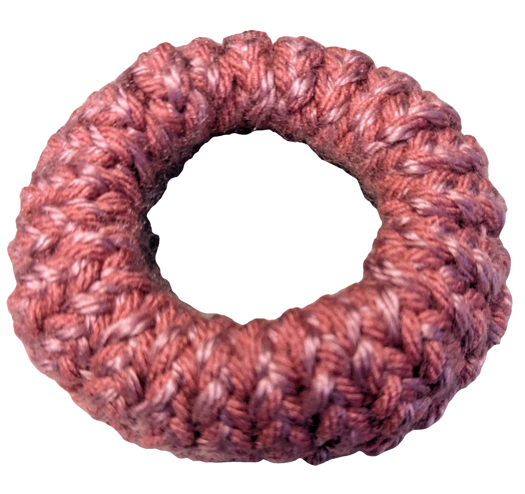 Pink & Plum Knit Scrunchie, Pink & Plum Knit Scrunchie,Handmade Pink & Plum Knit Hair Scrunchie, Two-Tone Knit Scrunchie in Pink & Plum, The Raspberry Fields Knit Scrunchie,