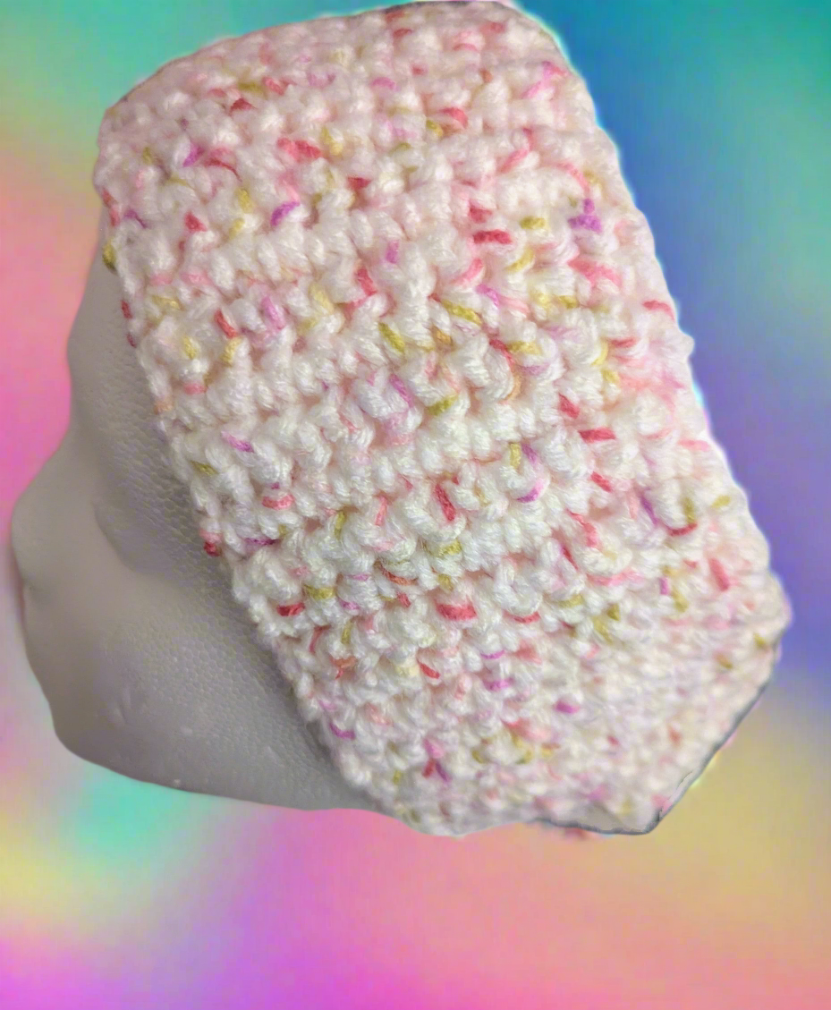 Pink/White/Green/Multi-color Crochet Headband