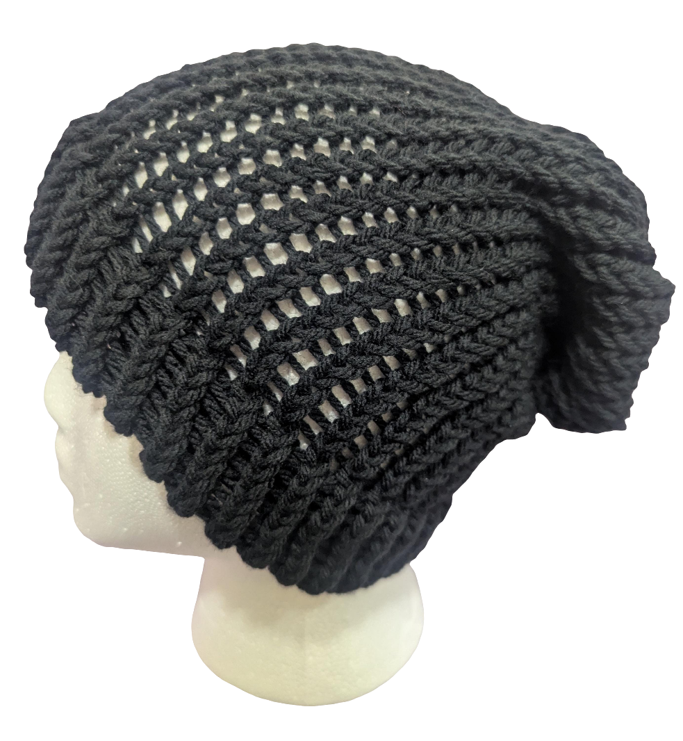 Black Beanie | Classic Knit Winter Hat | Unisex Warm Slouchy Cuffed Beanie
