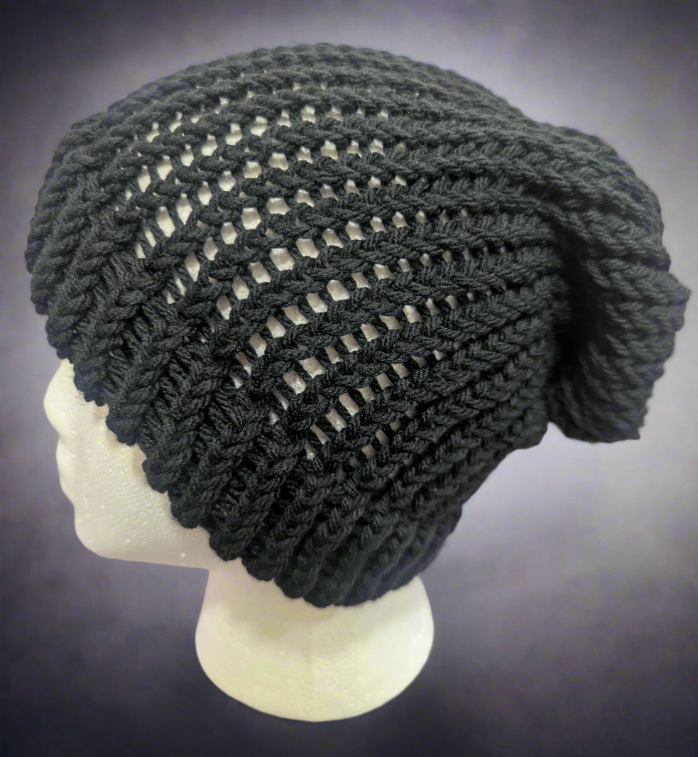 Classic Black Knit Beanie - Unisex Winter Hat