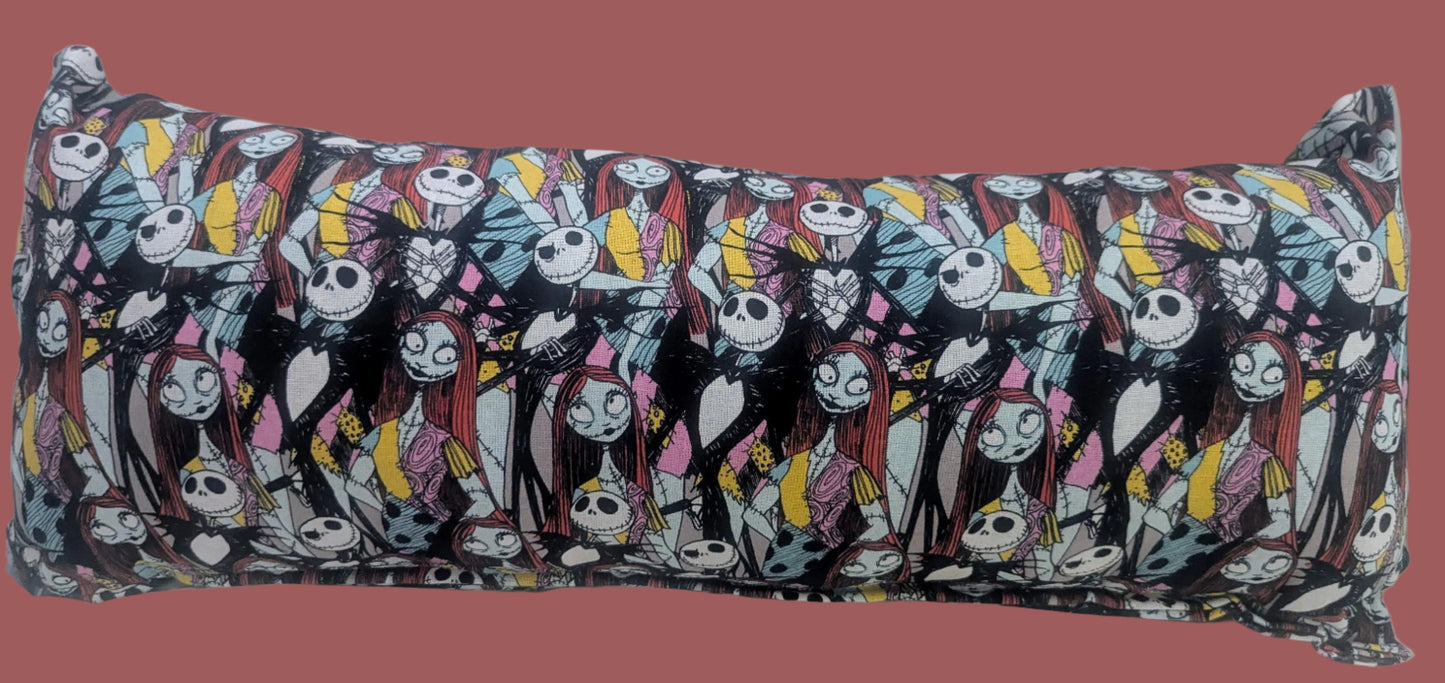 Jack and Sally Pillow | Nightmare Before Christmas Throw Pillow | Disney Gothic Home Decor,Gothic Decor, Disney Spooky Pillow, Home Decor