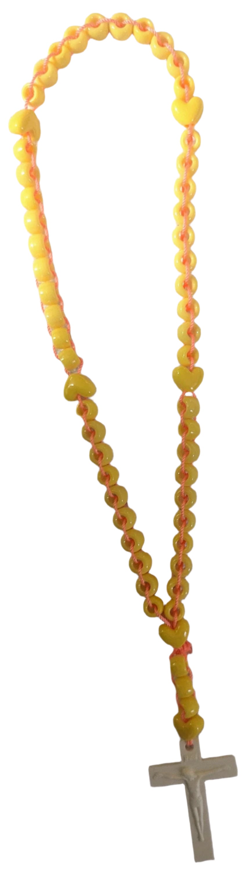 Yellow Rosary | Catholic Prayer Beads | First Communion & Confirmation Gift