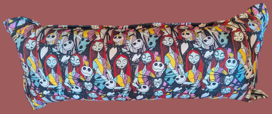 Jack and Sally Pillow | Nightmare Before Christmas Throw Pillow | Disney Gothic Home Decor,Gothic Decor, Disney Spooky Pillow, Home Decor