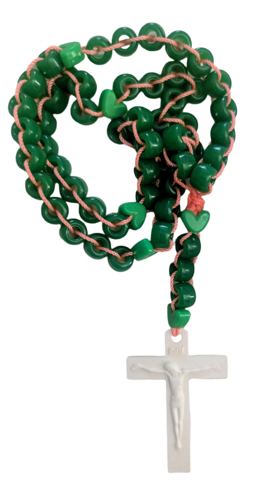 Green Rosary | Catholic Prayer Beads | First Communion & Confirmation Gift