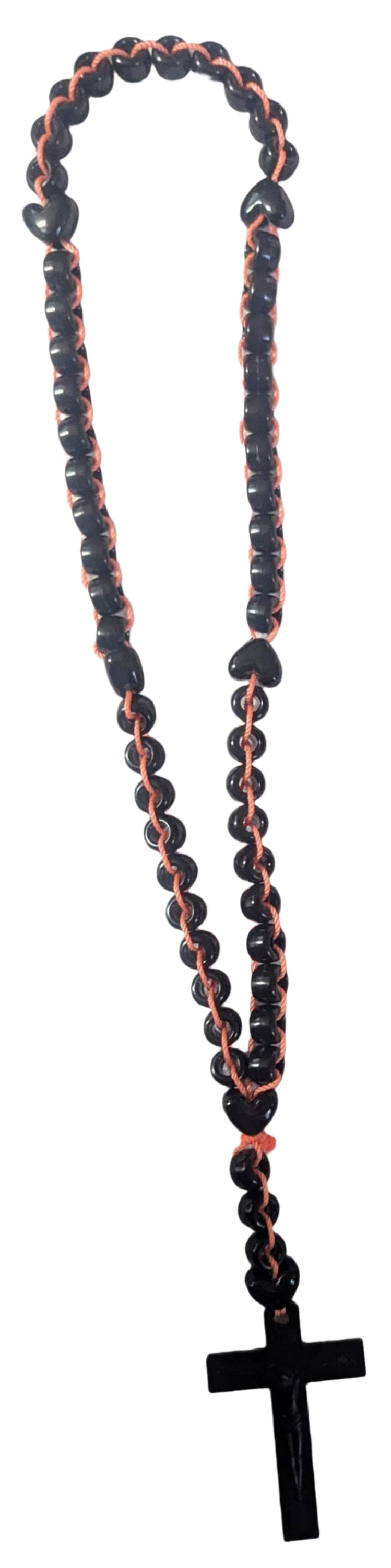 Black Rosary | Catholic Prayer Beads | Men's First Communion & Confirmation Gift