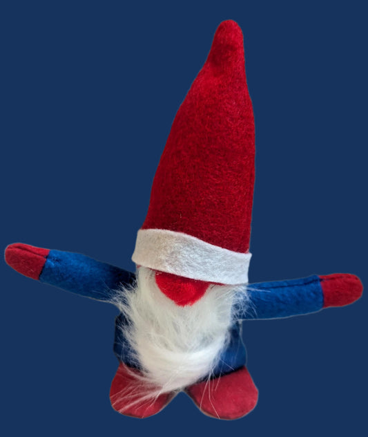 Red, White & Blue Patriotic Gnome | 4th of July Tiered Tray Decor | American Farmhouse Home Accent,Home Decor
