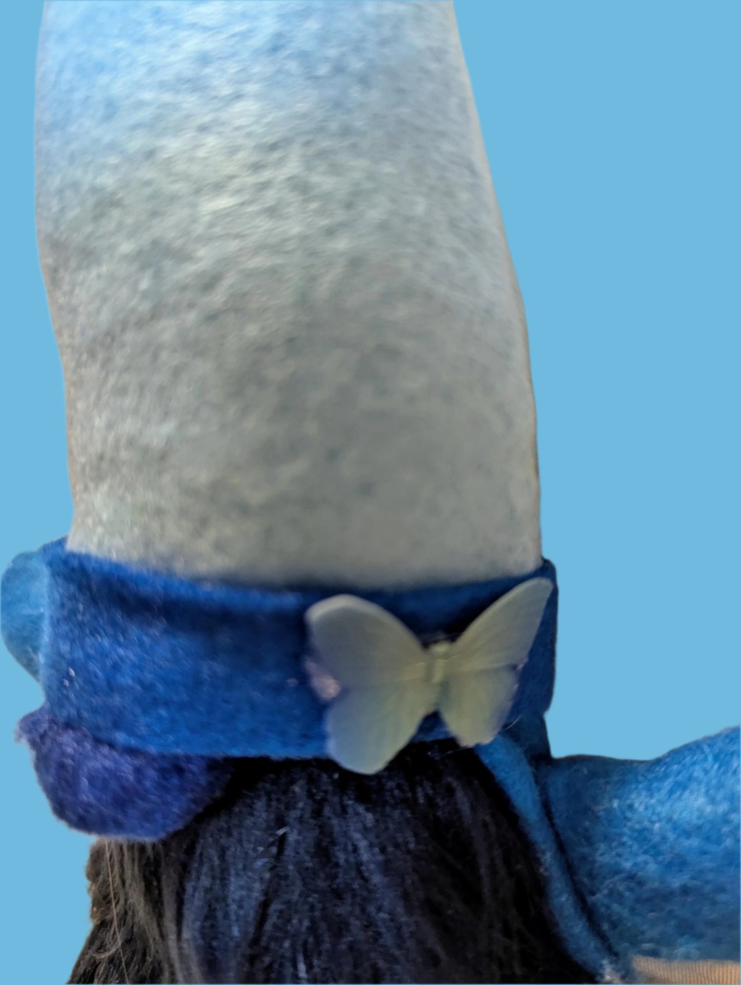 Cute Blue Gnome | Whimsical Tiered Tray Gnome | Farmhouse Home Accent Gift, Home Decor