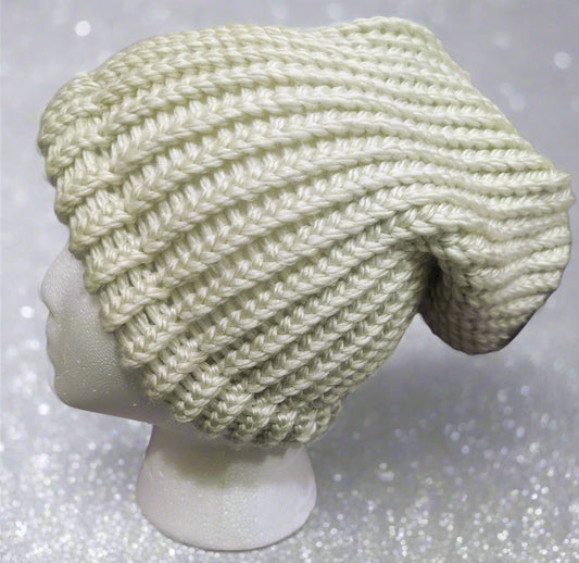 Cream White Knit Beanie - Cozy & Versatile Winter Hat