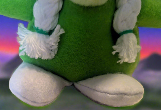 Enchanted Green & White Gnome