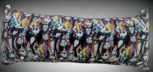 The Nightmare Before Christmas Jack & Sally Pillow,"Simply Meant to Be" Jack Skellington & Sally Throw Pillow,Nightmare Before Christmas Decorative Pillow,  Disney Halloween Town Accent Pillow