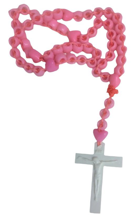 Pink Rosary | Catholic Prayer Beads | First Communion & Confirmation Gift