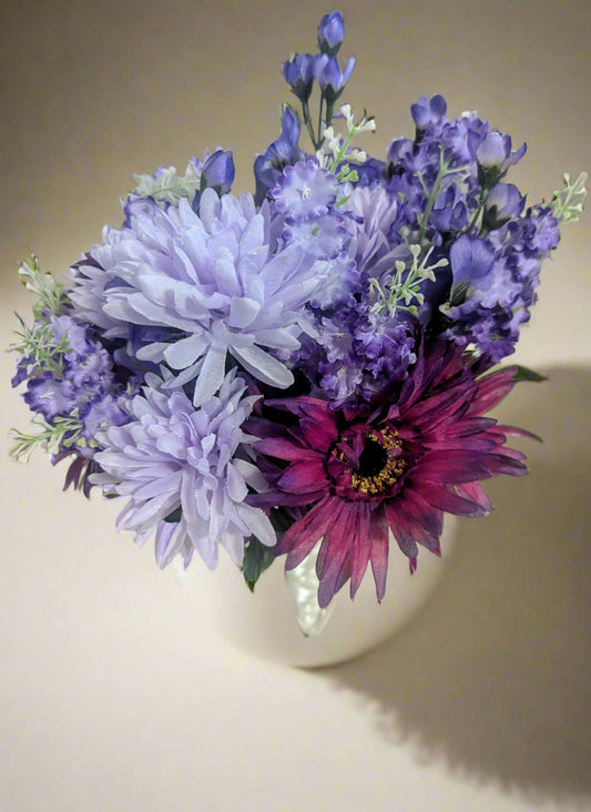 Purple Sunflower Wildflower Bouquet- Perfect for Any Occasion|  | Rustic Boho Artificial Bouquet, Bridal Bouquet, Wedding Flowers, Wedding Bouquet, Wedding Flowers, Artificial Forever Blooms,bridal bouquet, bridal flowers, Home Decor Home Decor