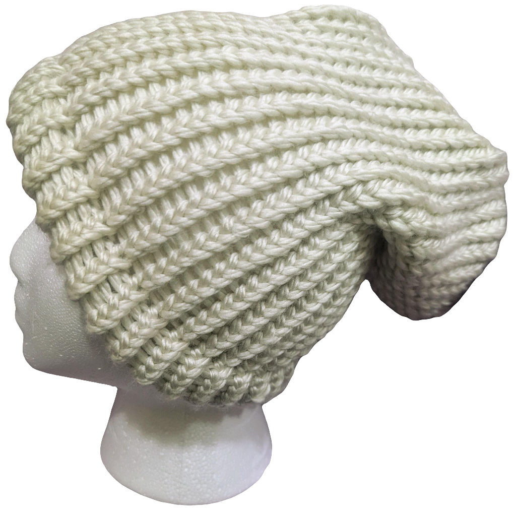 Cream White Beanie | Unisex Knit Winter Hat | Cozy Warm Ribbed Beanie Gift