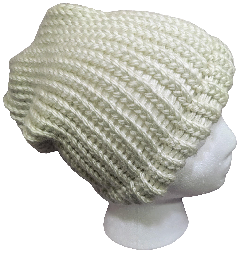 Cream White Beanie | Unisex Knit Winter Hat | Cozy Warm Ribbed Beanie Gift