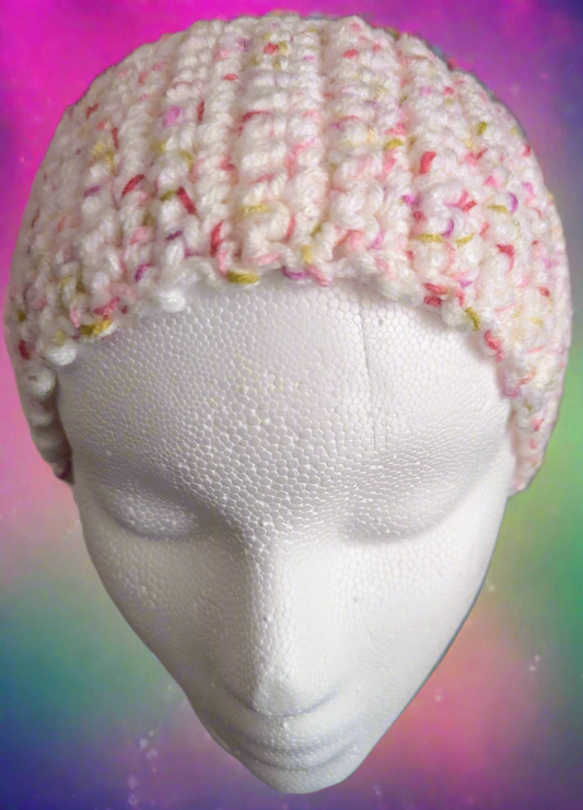 Pink/White/Green/Multi-color Crochet Headband