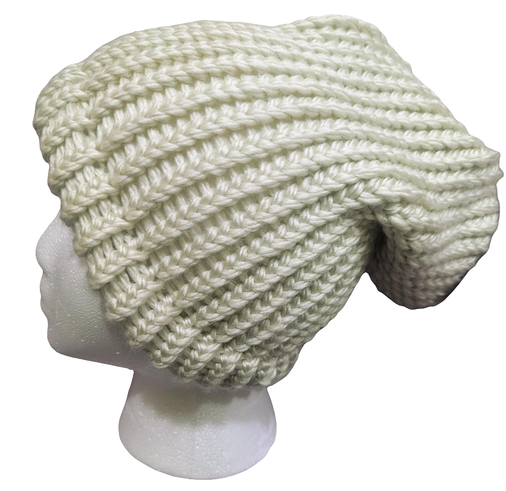 Cream White Beanie | Unisex Knit Winter Hat | Cozy Warm Ribbed Beanie Gift